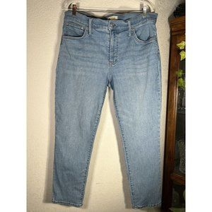 Madewell Women Blue The Mid-Rise Perfect Vintage Jean Light Wash 32 x 26.5